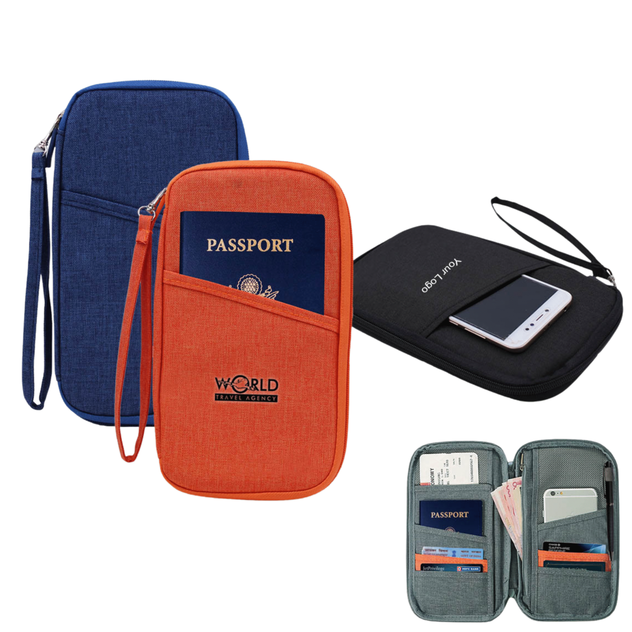 MULTIFUNCTION TRAVEL PASSPORT HOLDER
