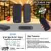 EVM Black Encharge Pro 10000 mAh Powerbank