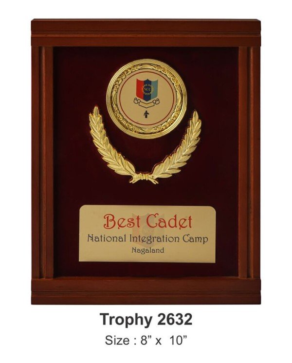 Velvet Frame Cadet Award – Premium Defence & Youth Recognition Plaque