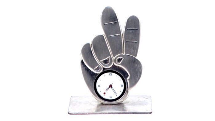 Victory Hand Table Clock