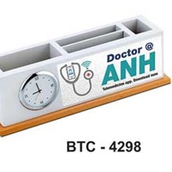 White Elegance Desk Organiser – Stylish Desk...