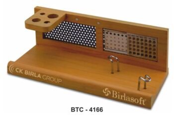 Wooden Desk Organizer with Perpetual Calendar –...