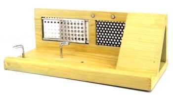 Wooden Desk Organizer with Perpetual Calendar Magnetic...