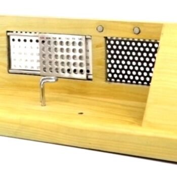 Wooden Desk Organizer with Perpetual Calendar Magnetic...