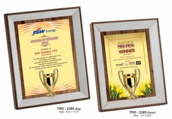 Wooden Frame with Cup Emblem – Recognition...