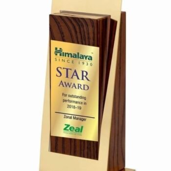 Wooden Trophy – Customisable Premium Award for...