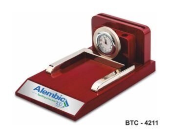 Wooden Visiting Card Clock Holder – Corporate...