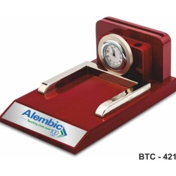 Wooden Visiting Card Clock Holder – Corporate...