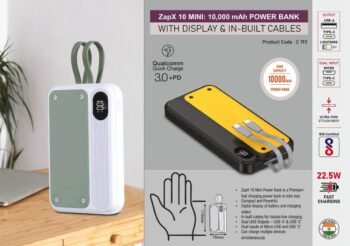 ZapX 10 Mini: 10,000 mAh Power Bank...