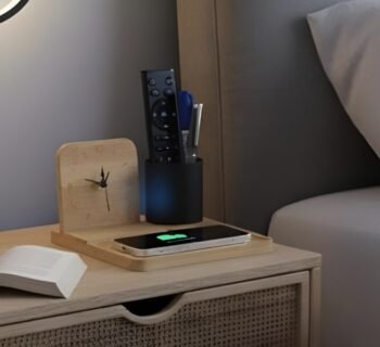 ZenCharge Core Bamboo Wireless Charger with Phone...
