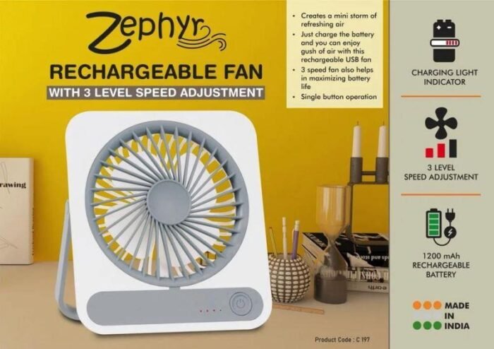 Zephyr Rechargeable Fan