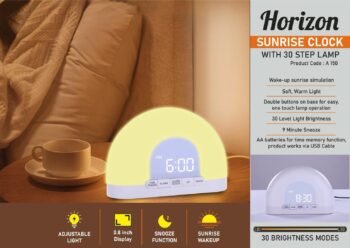 Horizon Sunrise Clock with 30 Step Lamp...