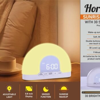 Horizon Sunrise Clock with 30 Step Lamp – Wake Up Naturally