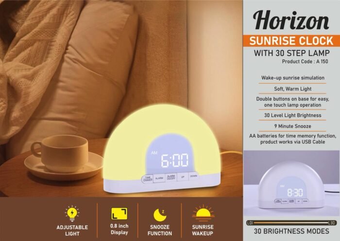 Horizon Sunrise Clock with 30 Step Lamp