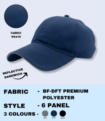 Cap Polyester – Blue | Premium 6-Panel Stylish Cap for Casual & Sporty Wear