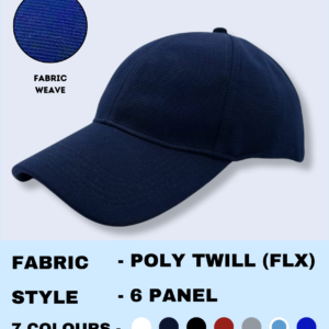 Cap Poly Twill – Navy Premium 6-Panel Stylish Cap