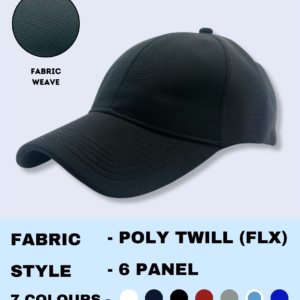 Cap Poly Twill – Navy Premium 6-Panel Stylish Cap