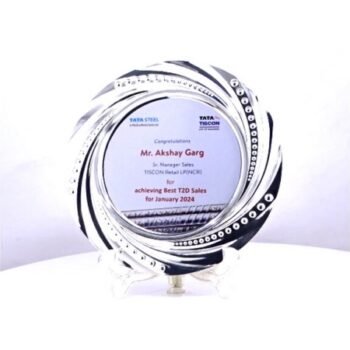 wisted Rim Salver – Silver Modern Classic...