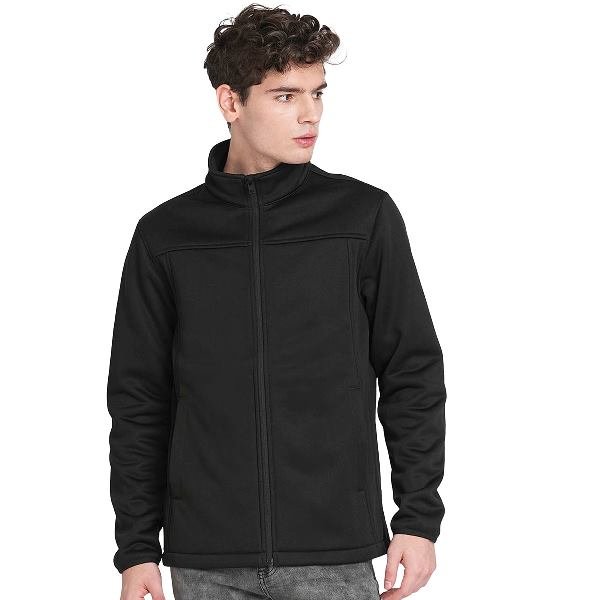 Jack & Jones Bonded Fleece Jacket – Black