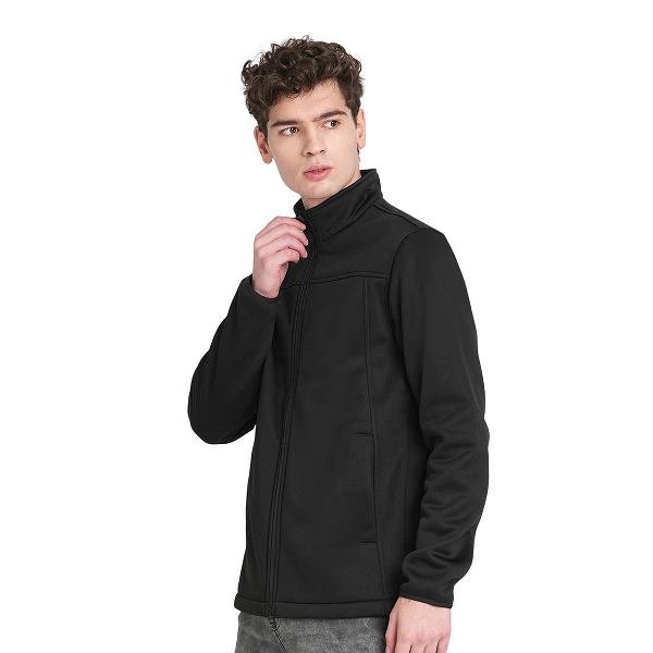 Jack & Jones Bonded Fleece Jacket – Black
