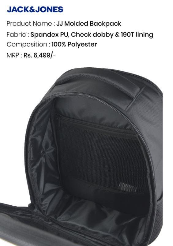 Jack & Jones JJ Molded Backpack – Black