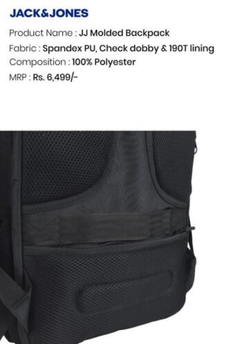 Jack & Jones JJ Molded Backpack –...