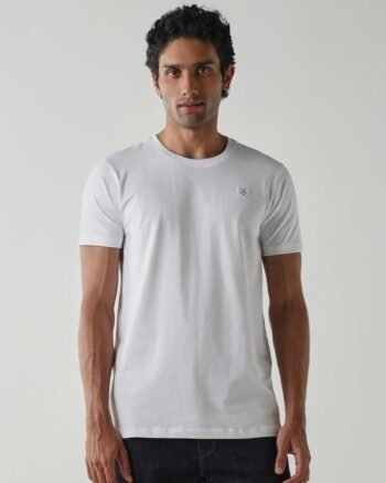 Reid & Taylor Mens White Single Jersey...