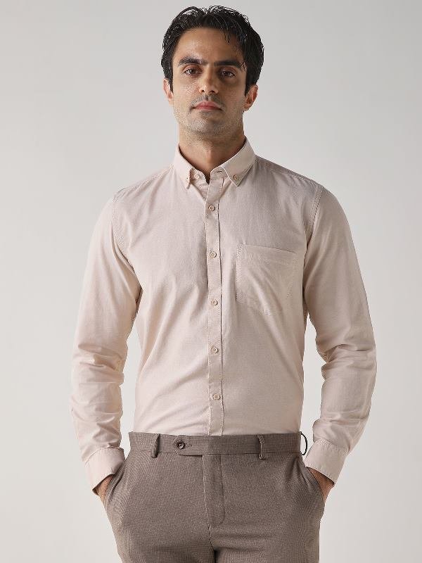 Reid & Taylor Sandal Wood Classic Formal Shirt