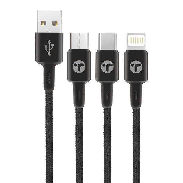 Toreto Dura Trio + 3-in-1 USB Cable