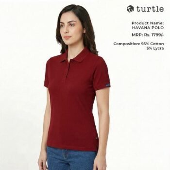 Turtle Havana Polo T-Shirt for Women