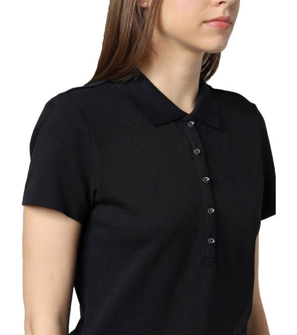 Vero Moda Solid Plain Polo (1)