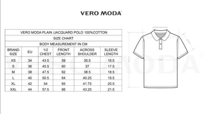 Vero Moda Solid Plain Polo