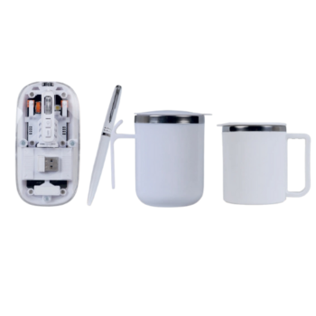 Four-in-One White Desk Essentials Combo Gift Set...