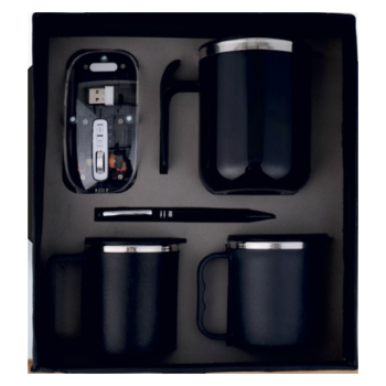 Four-in-One Black Desk Essentials Combo Gift Set...