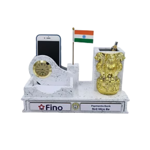 WK 12 Executive Pen Stand with Flag