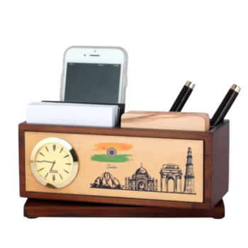 WK-33 Revolving Pen Stand with Coaster Plates....