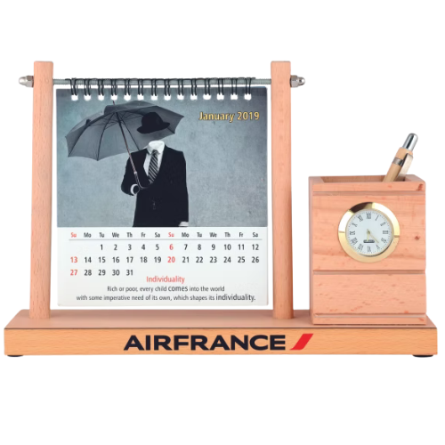WK-68 Wooden Desk Calendar Stand