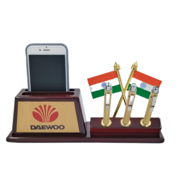 WK-52 Pen Stand with Flag