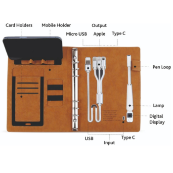 OS133 Smart Wireless Charging Organizer Portfolio...