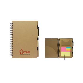 OS139 Eco Memo Notebook with Sticky Notes...