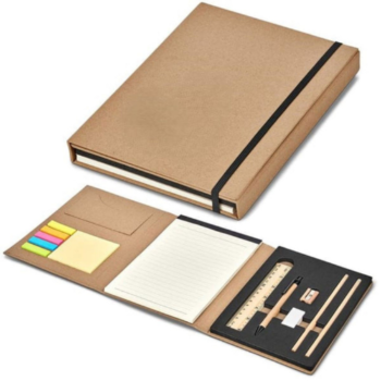 OS141 Eco-Friendly Stationery Organizer Notebook Set...