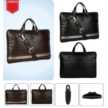 OS417 Croco Premium Executive Laptop Bag...