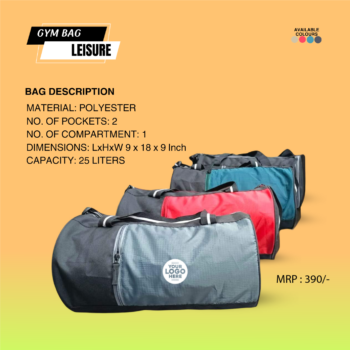 OS437 Leisure Gym Duffel Bag – 25L...