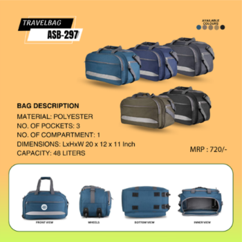 OS445 Premium Travel Duffel Bag – 48L...