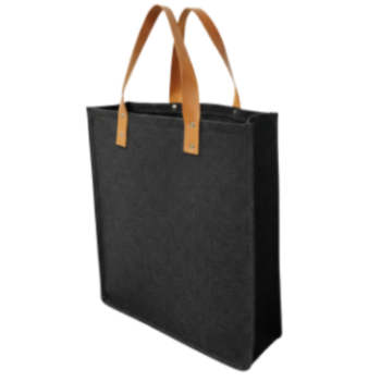 OS450 Premium Felt Tote Bag with Leather...