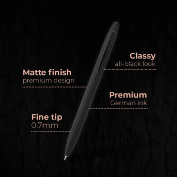 OS158 Executive Matte Black Gel Pen (0.7...