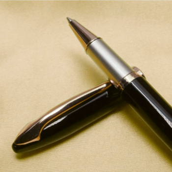OS184 Executive Glossy Black Metal Ball Pen...