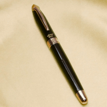 OS184 Executive Glossy Black Metal Ball Pen...