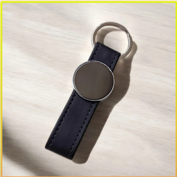OS219 Personalized Leather Loop Keychain