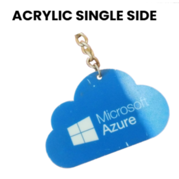 OS226 Custom Acrylic Keychain (Single Side Printing)